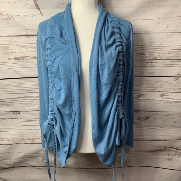 IActive Ruched Tied Open Cardigan - Picture 2 of 8